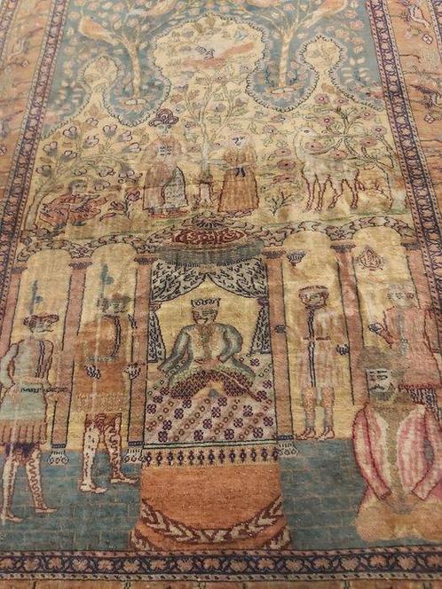 Tapijt - 175 cm - 123 cm - Oude Turkse zijde Kayseri, Huis en Inrichting, Stoffering | Tapijten en Vloerkleden