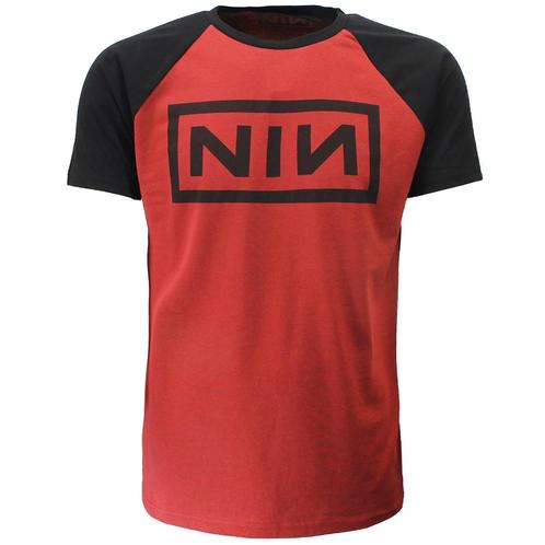Nine Inch Nails Raglan Style Logo T-Shirt - Officiële, Kleding | Heren, T-shirts