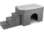 Trixie - Hondenmand - Huis Harvey Met Trap - Grijs/Wit -, Dieren en Toebehoren, Verzenden, Nieuw