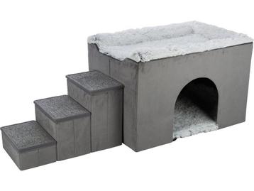 Trixie - Hondenmand - Huis Harvey Met Trap - Grijs/Wit - beschikbaar voor biedingen