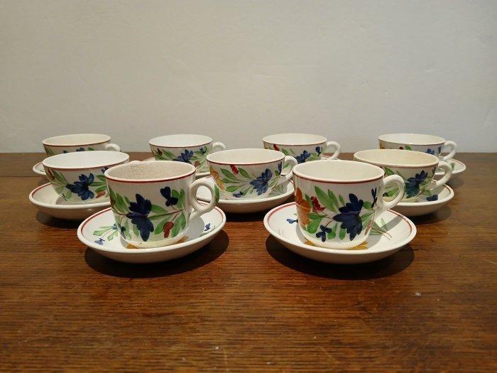 Tea service for 9 persons - Theeservies (18) - Porselein, Antiek en Kunst, Antiek | Meubels | Tafels