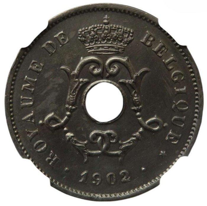 België. Leopold II. 10 Centimes 1902 frans (Zonder, Postzegels en Munten, Munten | Nederland