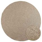 Jute-look vloerkleed ZIZUR beige 200cm | Tweede kansje |..., Verzenden, Beige, Rond, Jute-look