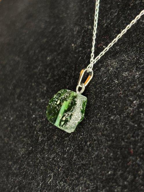 Oud-Romeins Glazen kraal op Moderne kettingketting  (Zonder, Handtassen en Accessoires, Antieke sieraden