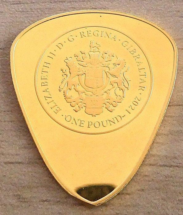 Gibraltar. 1 Pound 2021 Elvis Presley, 1/4 Oz (.999), Postzegels en Munten, Munten | Europa | Niet-Euromunten