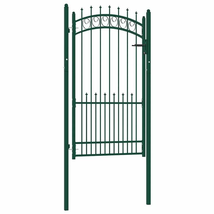 Stalen Poort groen 100x175cm | Retour Deal | Nu met korting!, Jardin & Terrasse, Clôtures de jardin, Envoi