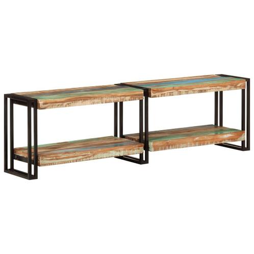 vidaXL Tv-meubel 140x30x40 cm massief gerecycled hout, Maison & Meubles, Armoires | Mobilier de télévision, Envoi