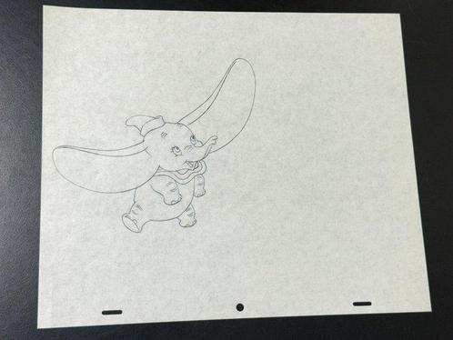Walt Disney - Dessin danimation original de Dumbo - House, Verzamelen, Disney