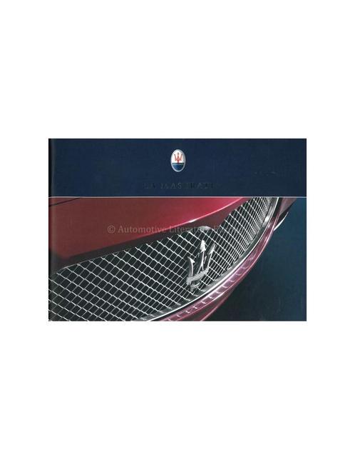 2006 MASERATI LA MASERATI PROGRAMMA BROCHURE ENGELS, Boeken, Auto's | Folders en Tijdschriften, Ophalen of Verzenden