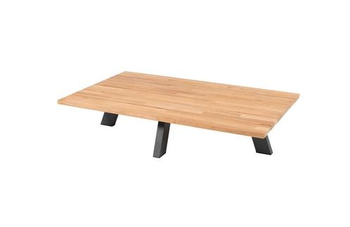 4 Seasons Outdoor Cosmic loungetafel met teak blad 120 x 78, Tuin en Terras, Tuinsets en Loungesets