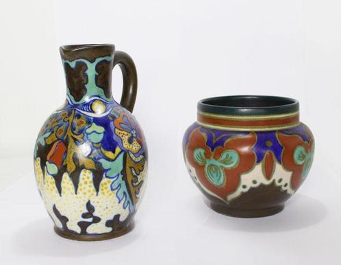 Plateelbakkerij Zuid-Holland - Pot - Céramique - Plateau en, Antiek en Kunst, Antiek | Glaswerk en Kristal