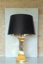 Lamp - Goud Metaal & Vinyl - Hollywood Regency-stijl, Huis en Inrichting, Nieuw