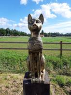Figure - Beeld, 73 cm hoge sfinx kat (Egyptische kat) goud