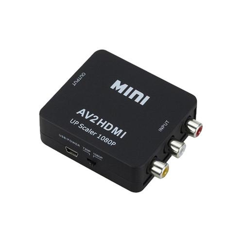 Video converter - AV(RCA) naar HDMI - 720p/1080p - Zwart, TV, Hi-fi & Vidéo, Câbles audio & Câbles de télévision