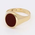 Ring - 14 karaat Geel goud - Carneool, Nieuw