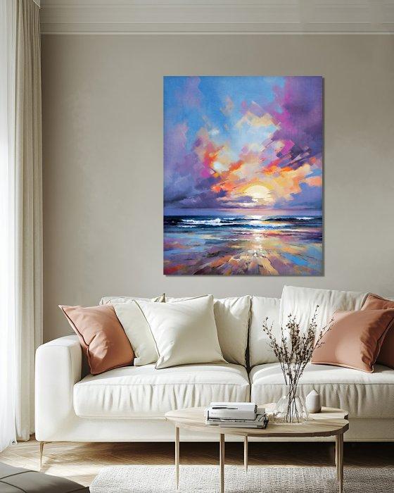 Chrystian Milanowski - Sunset Waters - XL, Antiek en Kunst, Kunst | Designobjecten