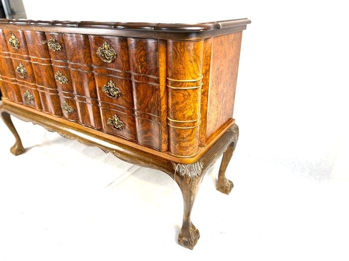 Sideboard - Commode - Hout, Walnoot, Wortelnotenhout, Antiek en Kunst, Curiosa en Brocante