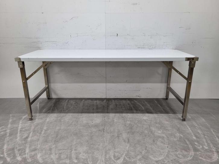Table de travail pliante en acier inoxydable 200 x 70 x 85, Articles professionnels, Horeca | Autre, Envoi