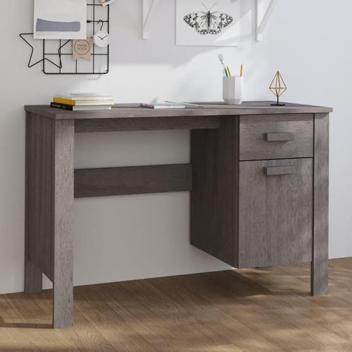 vidaXL Bureau HAMAR 113x50x75 cm massief grenenhout, Maison & Meubles, Bureaux, Envoi