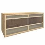 vidaXL Terrarium 120x50x50 cm bewerkt hout, Animaux & Accessoires, Rongeurs & Lapins | Cages & Clapiers, Verzenden