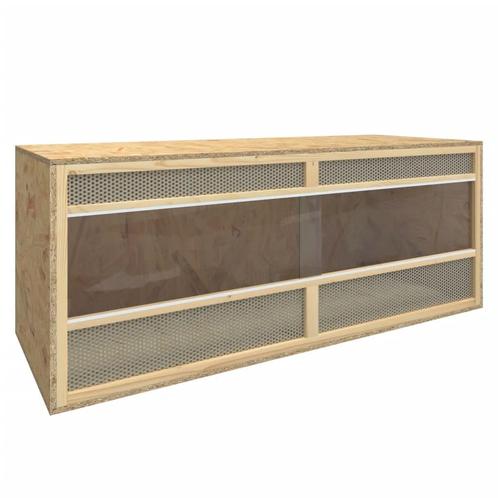 vidaXL Terrarium 120x50x50 cm bewerkt hout, Animaux & Accessoires, Rongeurs & Lapins | Cages & Clapiers, Envoi