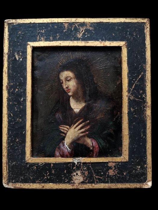 École baroque européenne (XVII) - La Vierge en Méditation, Antiek en Kunst, Kunst | Schilderijen | Klassiek