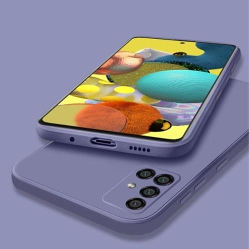 Samsung Galaxy A52 Square Silicone Hoesje - Zachte Matte, Télécoms, Téléphonie mobile | Housses, Coques & Façades | Samsung, Envoi
