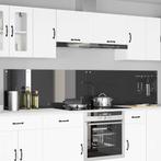 vidaXL Keuken Spatscherm 2 pcs Donkergrijs 120 x 50 cm, Antiek en Kunst, Verzenden