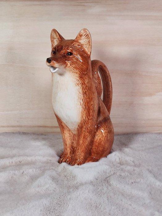Kan - Keramiek - Met de hand geschilderde vos kan, Antiek en Kunst, Curiosa en Brocante