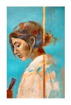 Cristina Bergoglio - The women in my atelier in blue.- NO