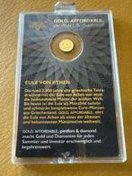 Rwanda. 10 Frw 2018 Eule von Athen mit Diamant 1/100 Oz