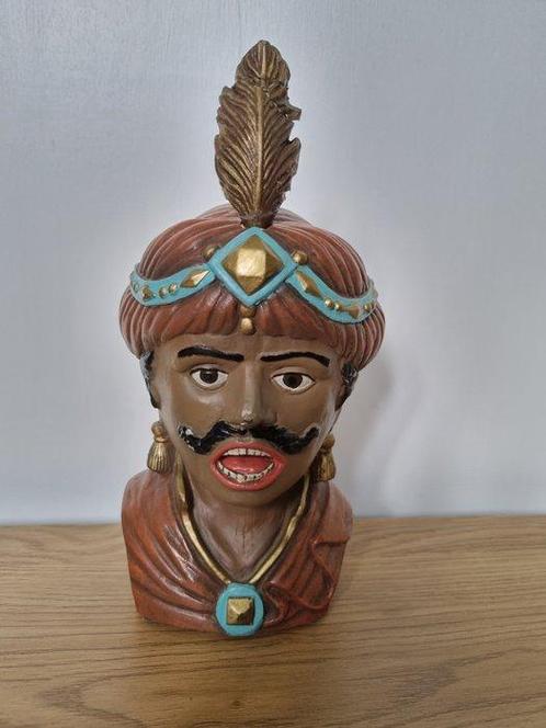 intec - Beeldje - Intec gaper - Gemalen natuursteen, Antiek en Kunst, Curiosa en Brocante