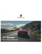 2019 PORSCHE 911 SPEEDSTER INSTRUCTIEBOEKJE NEDERLANDS, Auto diversen