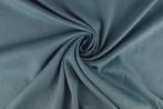 10 meter linnen viscose - Vintage blauw - 150cm breed, Hobby & Loisirs créatifs, Verzenden