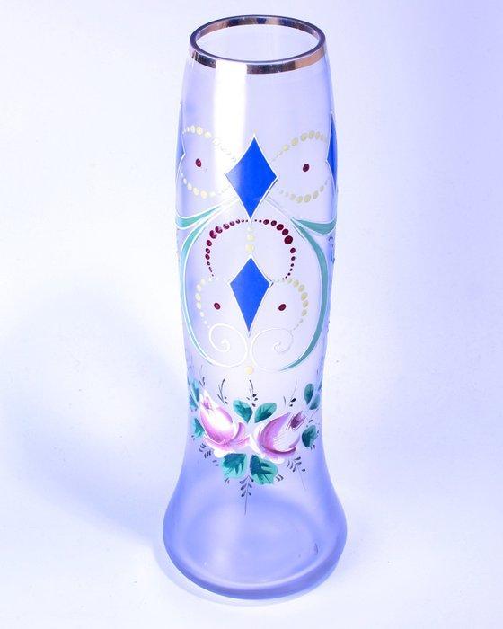 Borske Sklo - Josef Hospodka - Vaas - Karo Pattern -, Antiek en Kunst, Antiek | Glaswerk en Kristal