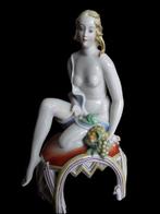 Wien Augarten - Beeldje - Giovane donna - Porselein, Antiquités & Art, Antiquités | Verre & Cristal