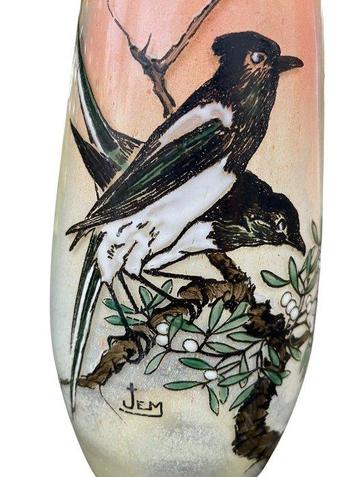 Jem (1920-1944) - Vase (2) - Verre - les pies sur Olivier beschikbaar voor biedingen