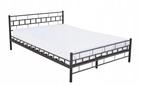 Metalen bedframe met lattenbodem- 120x200-versierd - zwar..., Doe-het-zelf en Bouw, Metalen, Ophalen of Verzenden, Nieuw