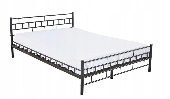 Metalen bedframe met lattenbodem- 120x200-versierd - zwar..., Doe-het-zelf en Bouw, Metalen, Nieuw, Ophalen of Verzenden