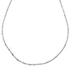 Halsketting - 18 karaat Witgoud, Nieuw