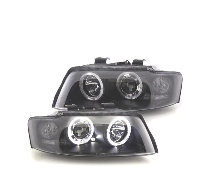 PHARES POUR AUDI A4 B6 00-04 ANGEL EYES CCFL FOND NOIR, Autos : Pièces & Accessoires, Éclairage, Envoi