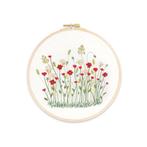 Bloemenperkje Borduurset met Borduurring Vrij Borduren 3D, Verzenden, Nieuw