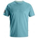Snickers 2580 logo t-shirt - 5700 - aqua blue - maat m, Nieuw