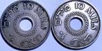 Palestina. Two Pieces , 10 Mils. low mintage of 1,500,000, Postzegels en Munten