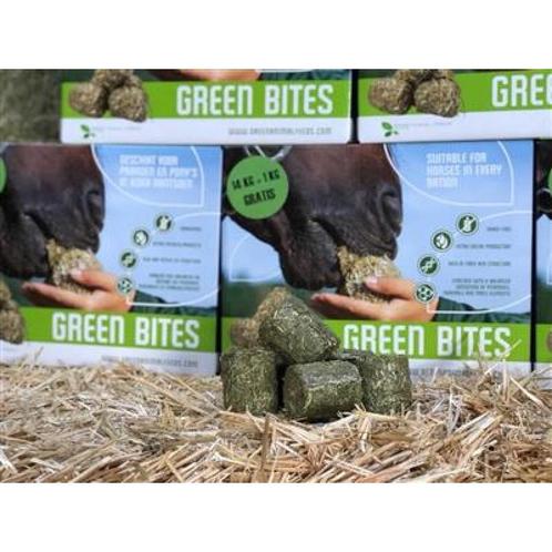 Green bites ruwvoer ( 14 kg doos ) -  de koek bevat hooi,, Dieren en Toebehoren, Paarden en Pony's | Overige Paardenspullen