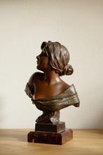 Société des Bronzes de Paris - Emmanuel Villanis - Buste,, Antiek en Kunst