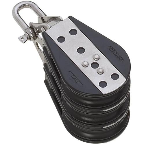 Viadana 76mm Drieschijfs Blok, Watersport en Boten, Accessoires en Onderhoud, Nieuw, Ophalen of Verzenden