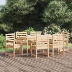 vidaXL 7-delige Tuinset massief grenenhout, Tuin en Terras, Tuinsets en Loungesets, Verzenden, Nieuw, Tuinset
