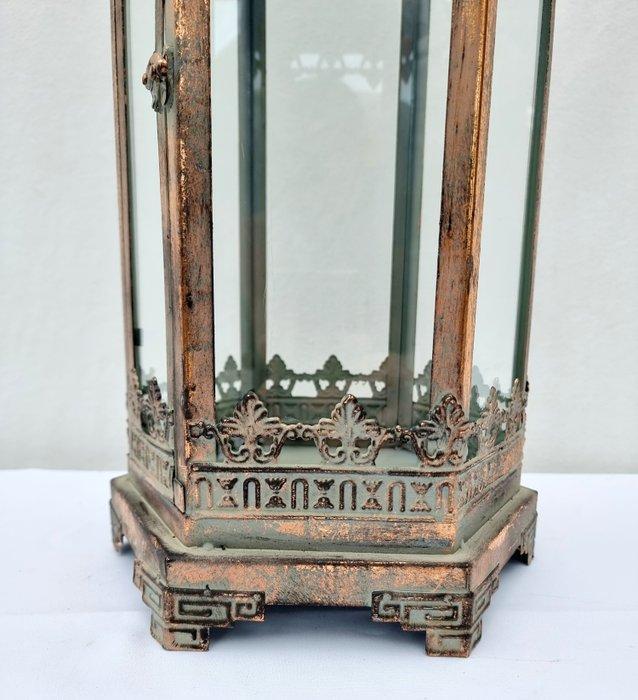 Lantaarn - Glas, Messing, Antiek en Kunst, Curiosa en Brocante