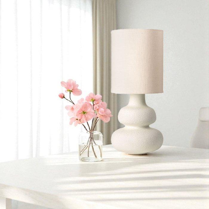 Cozy Living - Tafellamp - Dandie - Melkwit - Aardewerk,, Antiek en Kunst, Kunst | Designobjecten